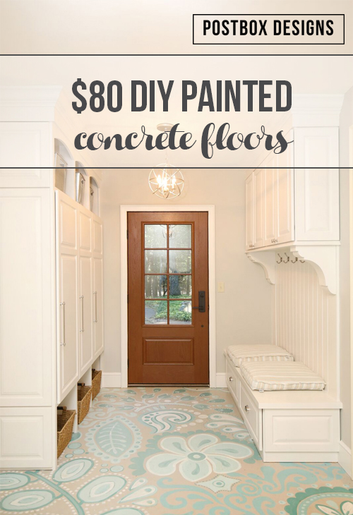 My Mudroom Floors $80 Makeover: How to Paint Your Ugly ... (500 x 730 Pixel)