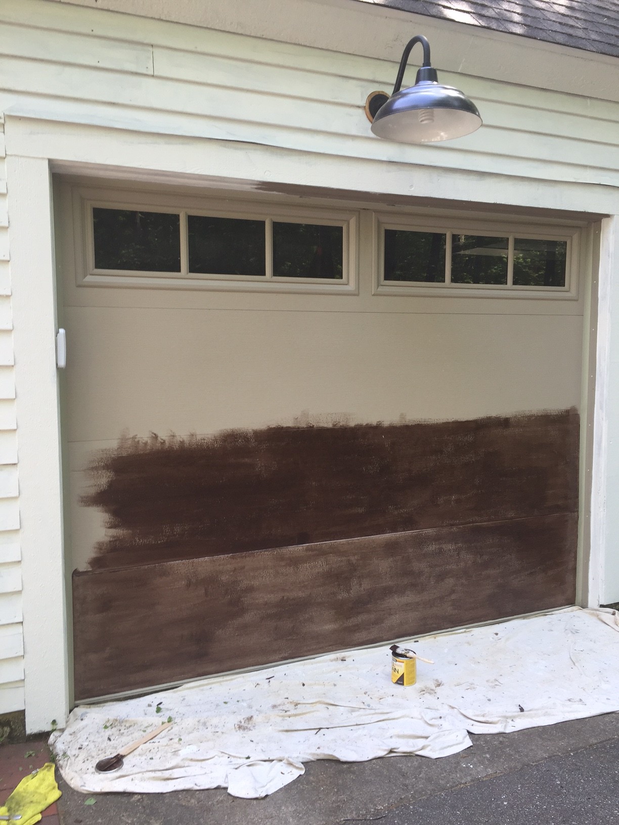 My 57 Garage Door Makeover How To Knock Off Expensive Wood Doors