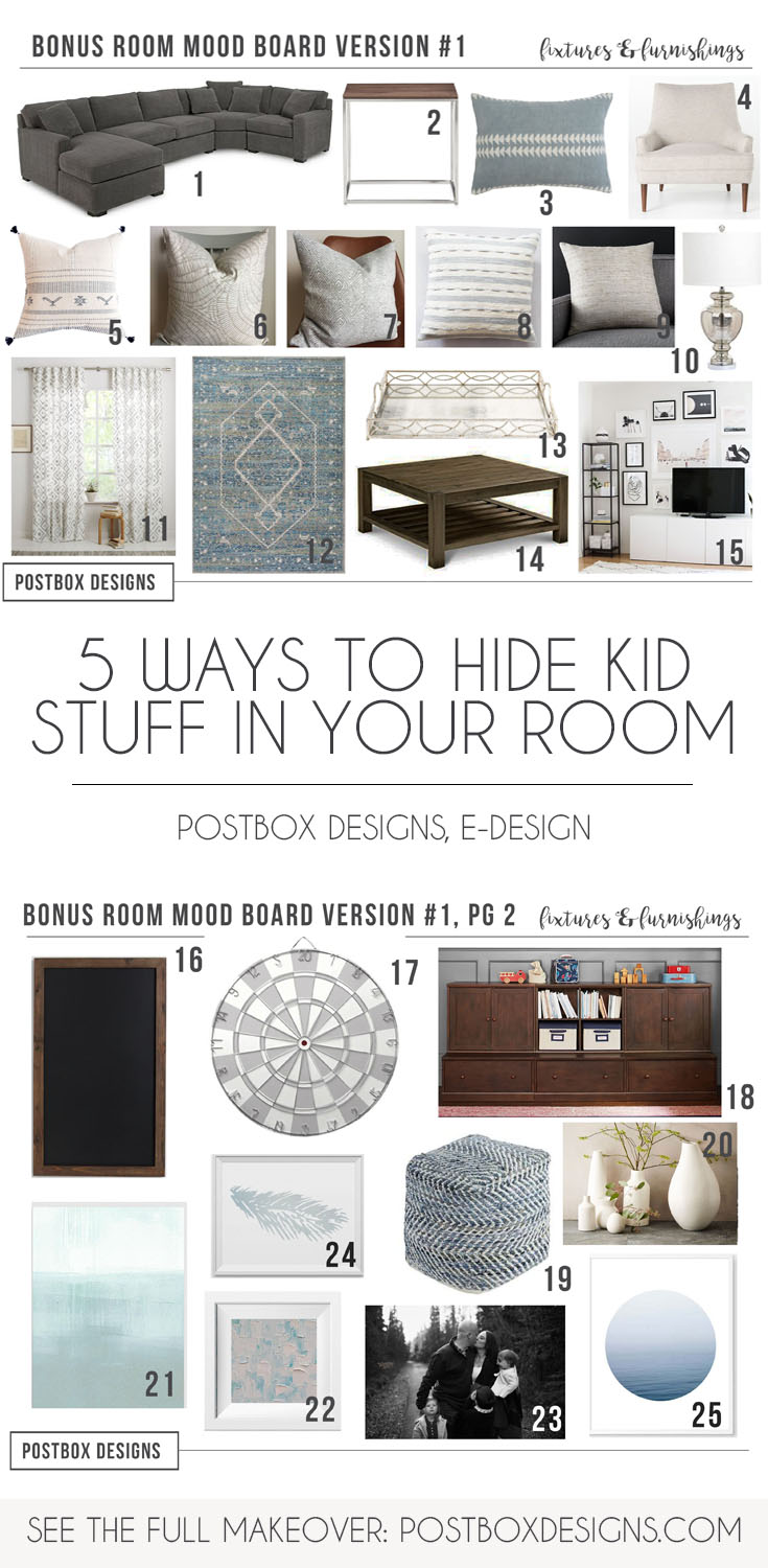 Traditional Living Room Decor Hiding Kid Clutter Online