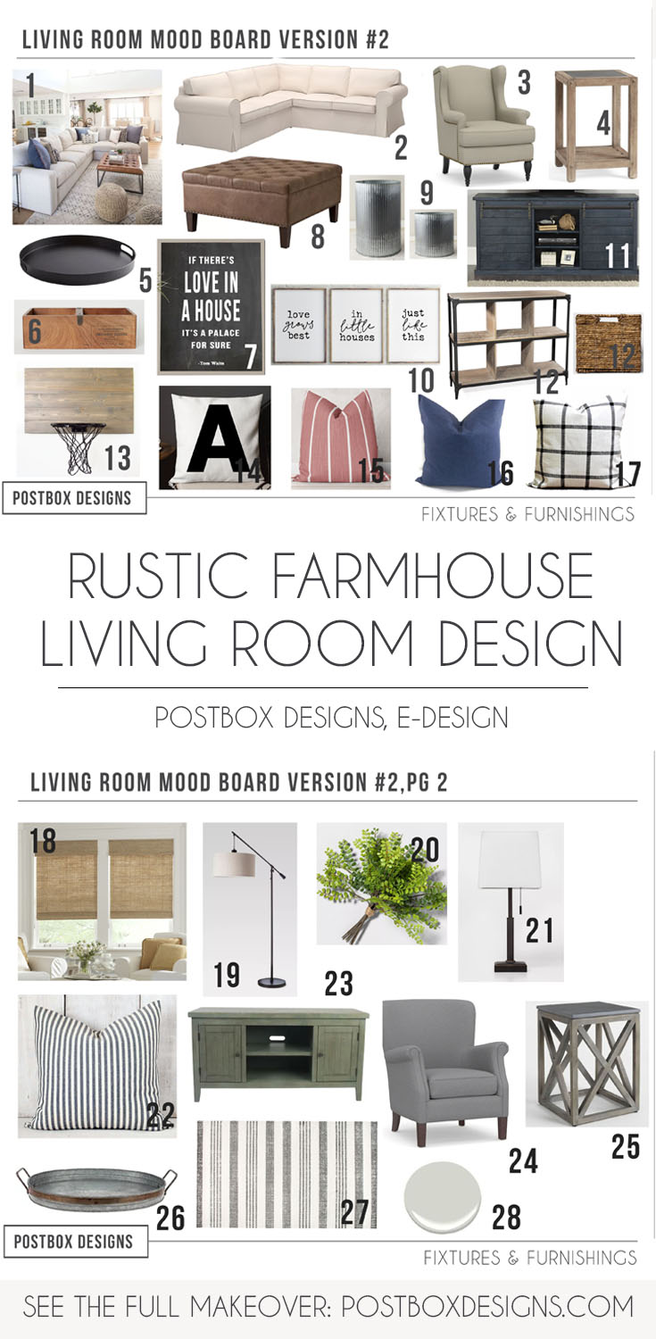 The Cheat Sheet: 5 Modern Farmhouse Living Room Must-Haves & How to Use  Them - Postbox Designs